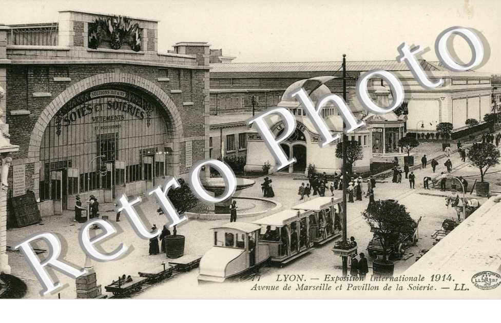 Exposition Internationale 1914, Avenue de Marseille et Pavillon de la Soierie