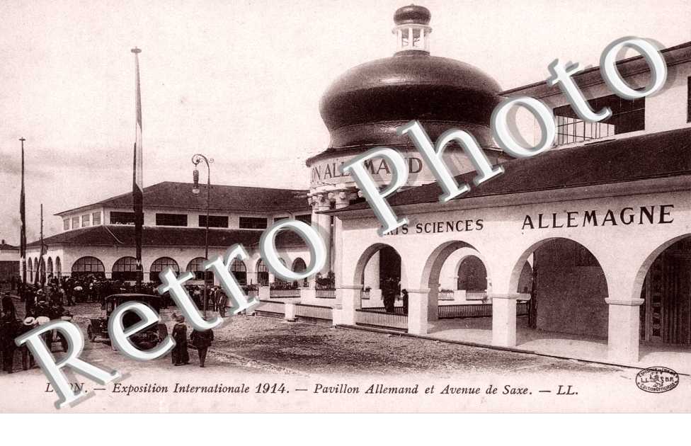 Exposition Internationale de 1914, Pavillon Allemand et Avenue de Saxe