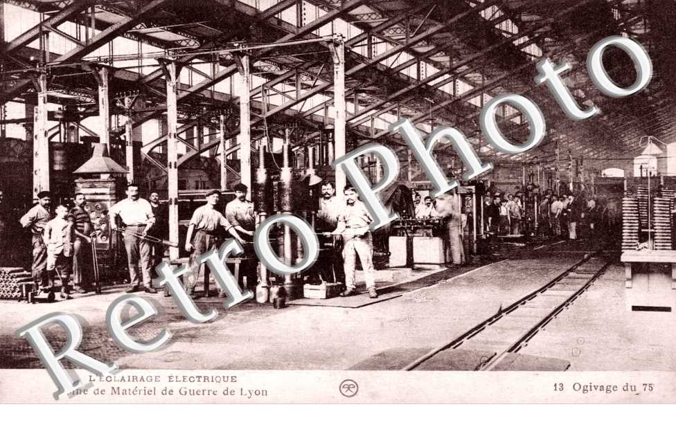 l'éclairage électrique Usine de matériel de guerre de Lyon