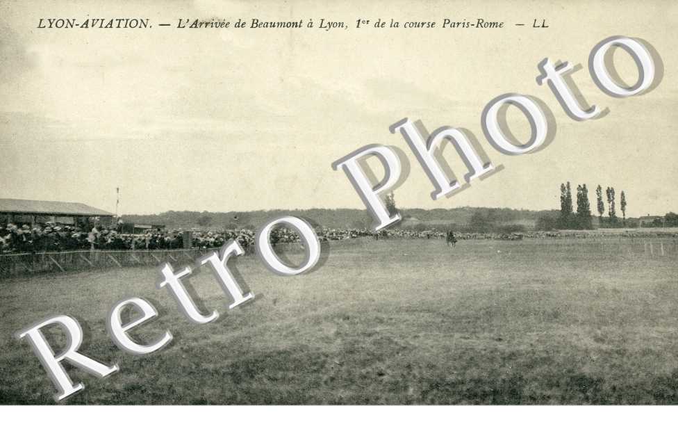 Aviation, Arrivee de Beaumont, 1er de la Course Paris Rome
