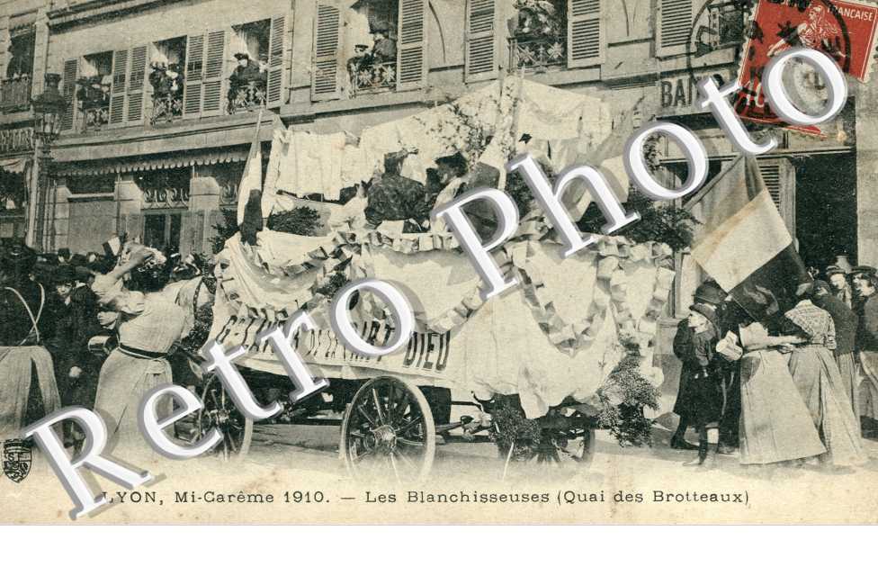 Mi Careme, 1910, les Blanchisseuses, Quai des Brotteaux