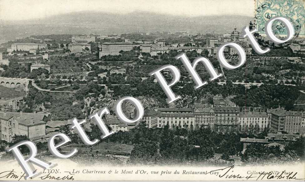 Les Chartreux et le Mont d'Or, vue prise du restaurant Gay