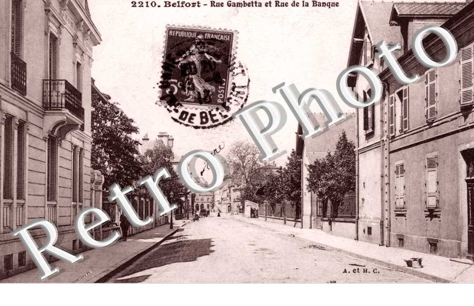 Rue Gambetta et Rue de la Banque