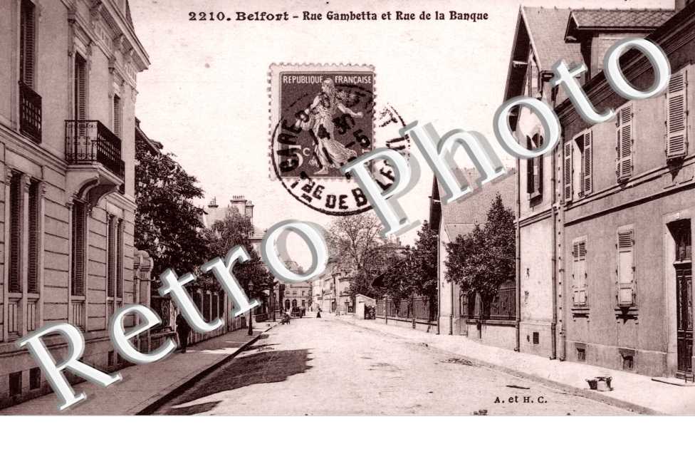 Rue Gambetta et Rue de la Banque