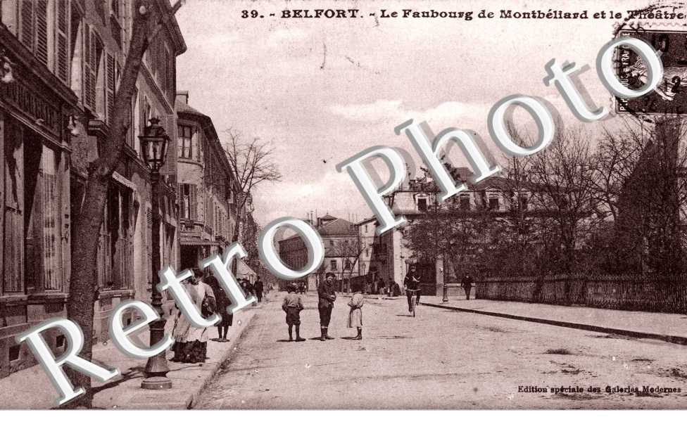Le Faubourg de Montbeliard et le Theatre