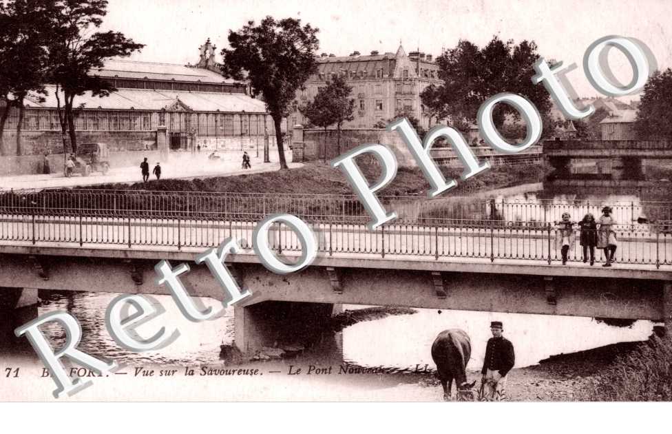 Vue sur la Savoureuse, le Pont Nouveau