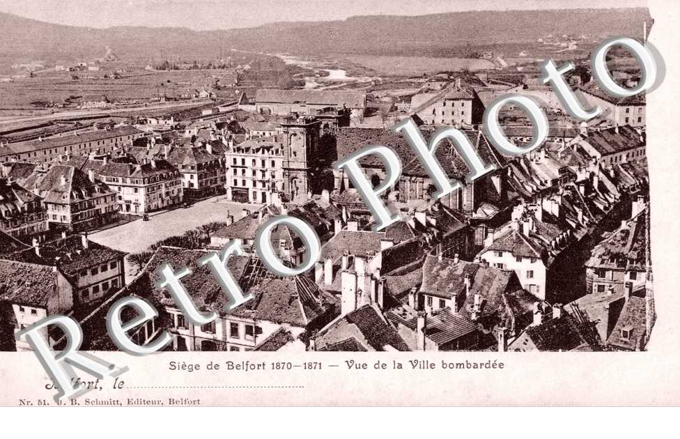 Vue de la Ville Bombardee, 1870-1871