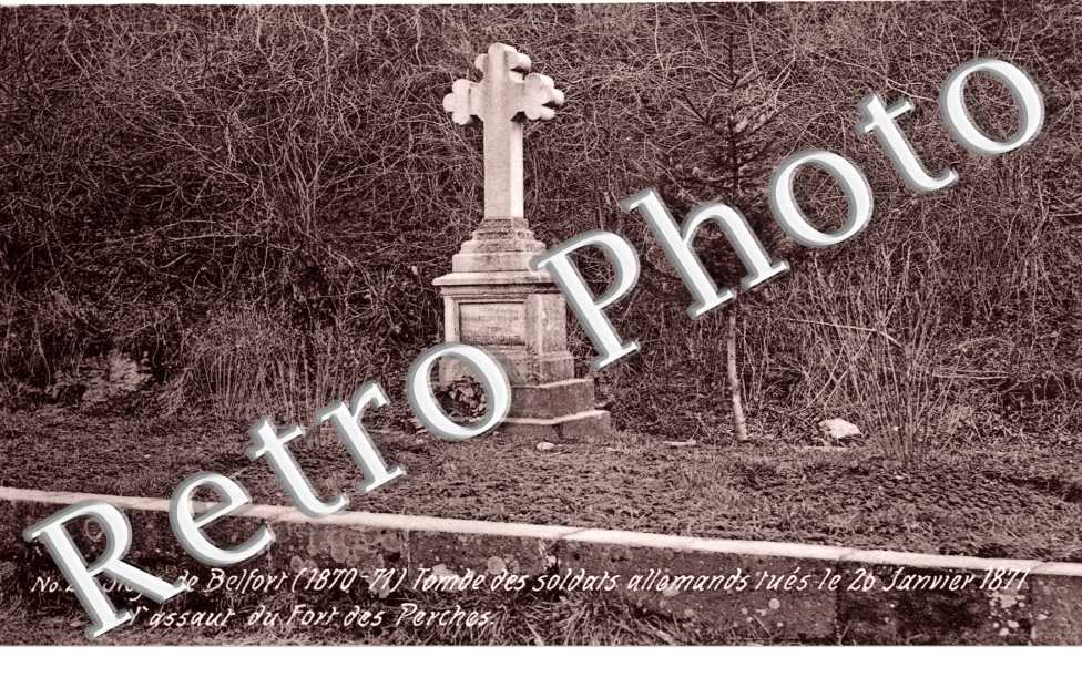 Siege de Belfort, Tombe des Soldats Allemands tues le 26 Janvier 1871