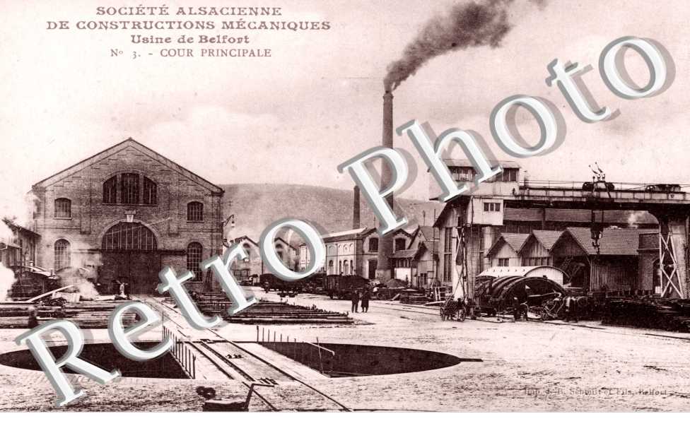 Societe Alsacienne de Constructions Mecaniques, Usine Cour principale