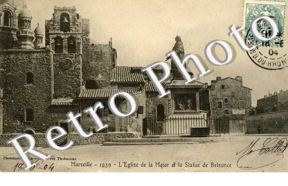 Eglise de la Major et la statue de Belsunce