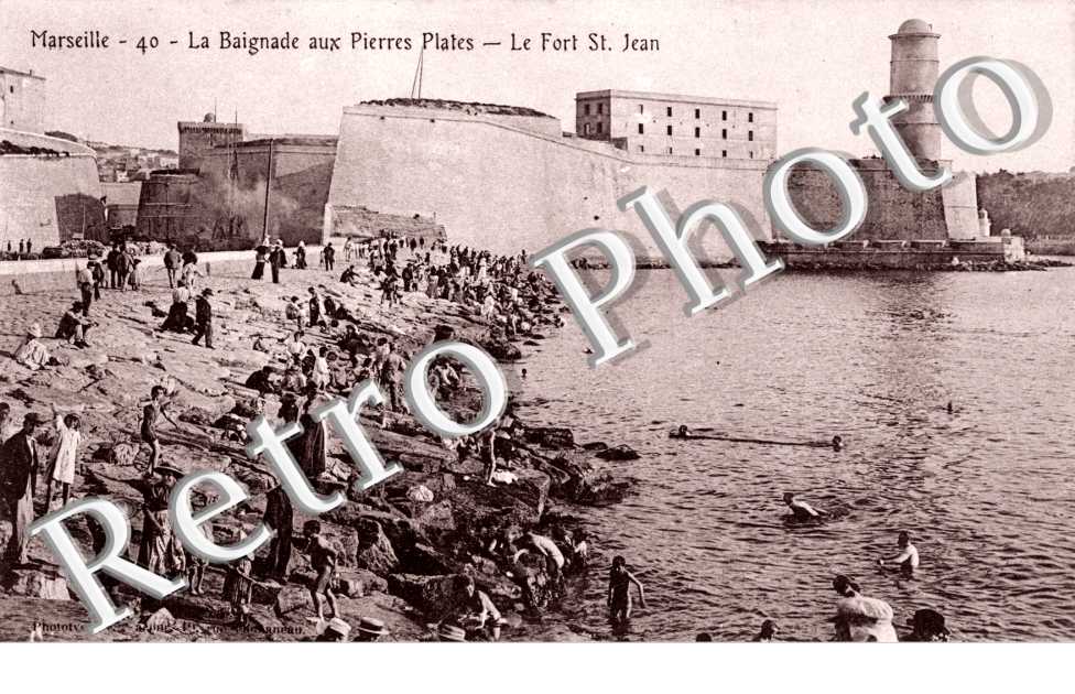 La Baignade aux Pierres Plates, le Fort St Jean
