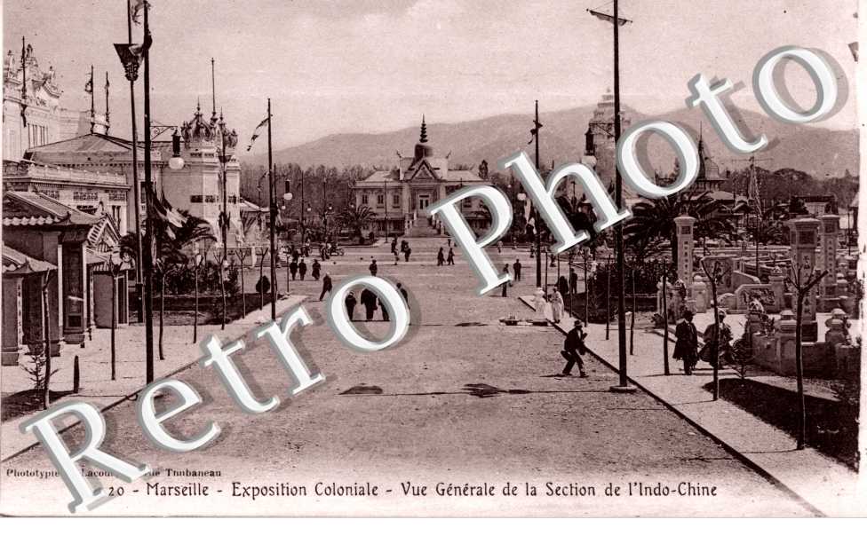 Exposition coloniale Vue generale de la section de l'Indochine