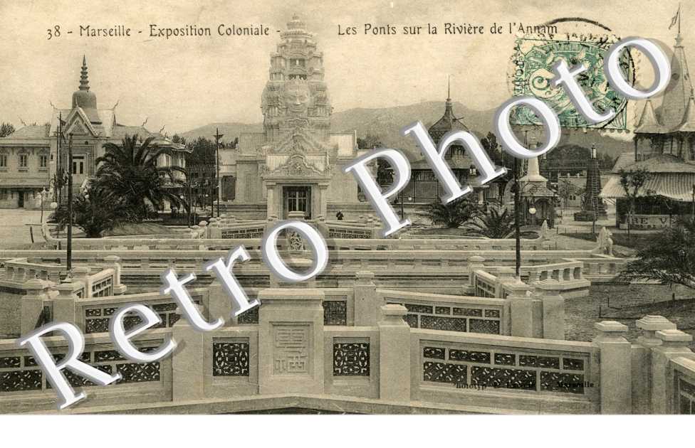 Exposition coloniale Les Ponts sur la riviere de l'Annam