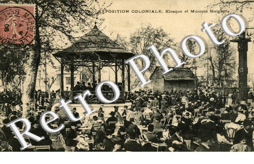 exposition coloniale Kiosque et musique malgache
