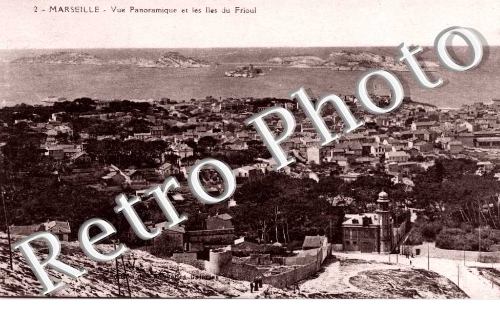 vue panoramique et les iles du Frioul