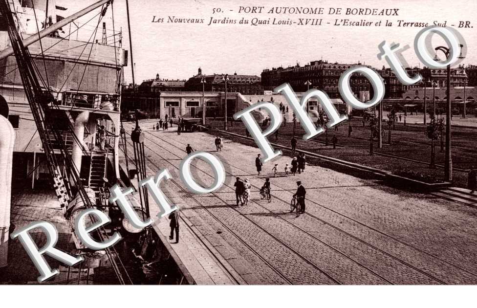 Port Autonome de Bordeaux les Nouveaus Jardins du quai Louis XVIII