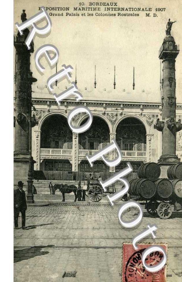 Exposition Maritime 1907 - le grand palais - tonneaux