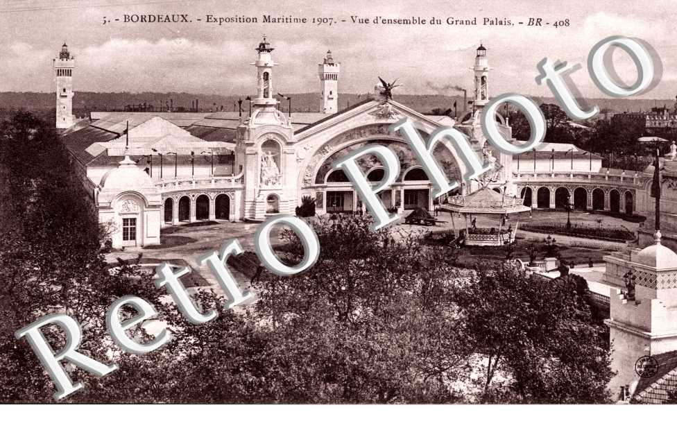 Exposition Maritime 1907 - vue d'ensemble du grand palais
