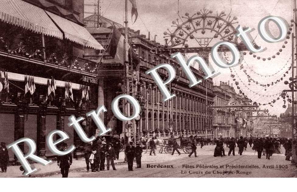 Fêtes Fédérales et Présidentielles Avril 1905 - cours du chapeau rouge