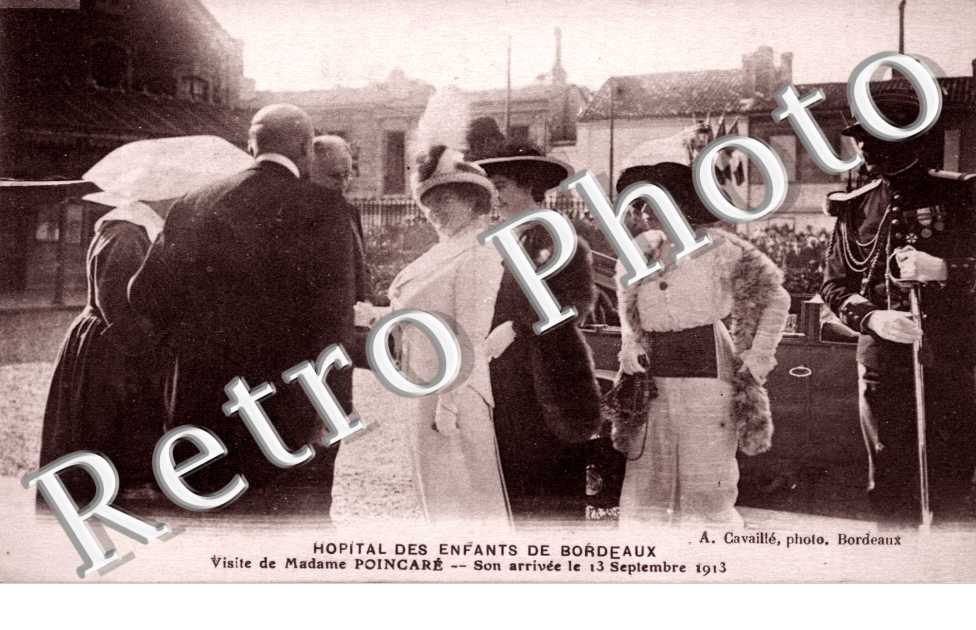 Hopital des enfants de Bordeaux - visite de Madame Poincare