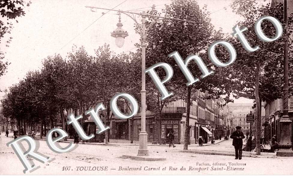 Boulevard Carnot et rue des Remparts Saint Etienne