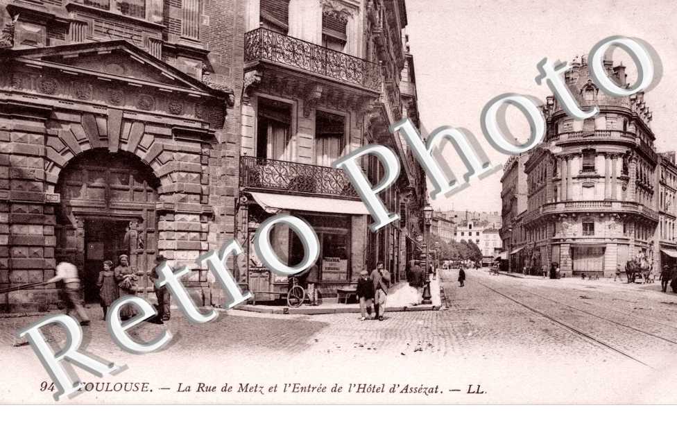 la rue de Metz et l&#039;entrée de l&#039;Hôtel d&#039;Assézat