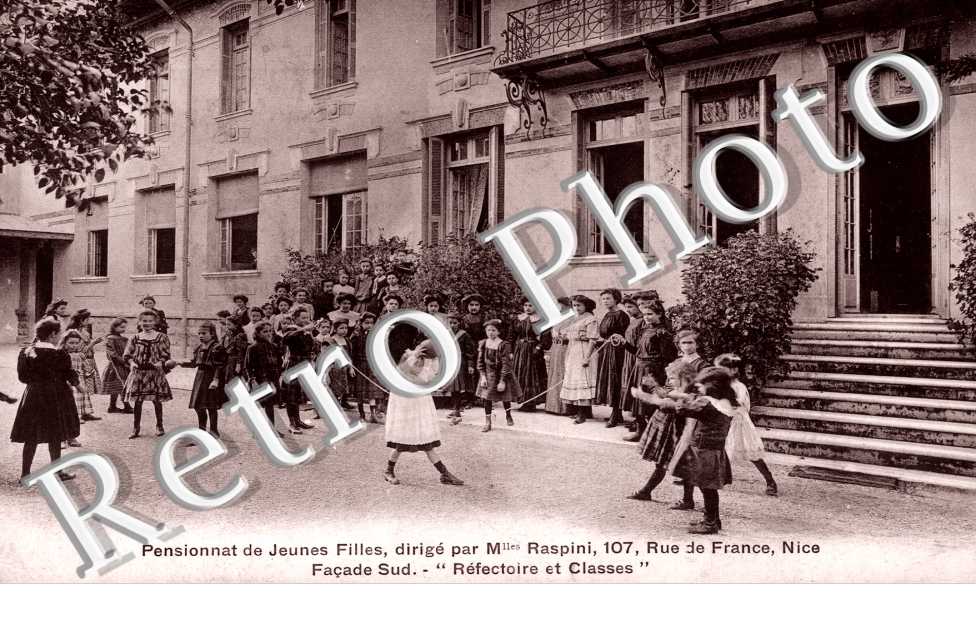 Pensionnat de Jeunes Filles dirige par mlles Raspini 107 rue de France
