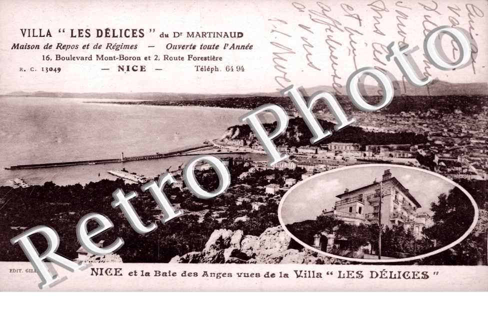 Villa les Delices  du Dr Martinaud - 16 boulevard Mont-Boron et 2 route Forestière