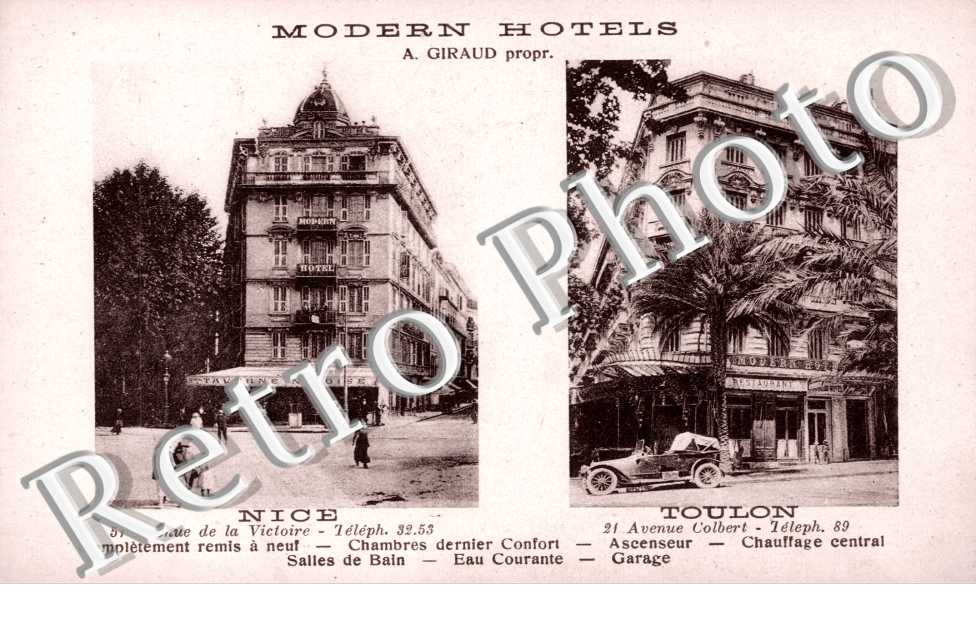 Modern Hotels, Proprietaire, Giraud 51 avenue de la Victoire - 21 avenue Colbert