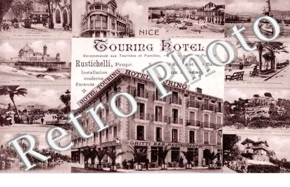 Hotel Touring, Gritti Bar Restaurant - Rustichelli propriétaire  5 rue de Russie et rue Bardon