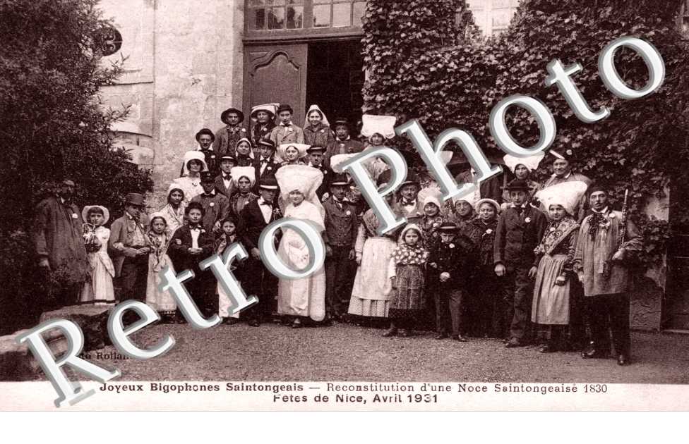 Reconstitution d'une noce Saintongeaise - avril 1931