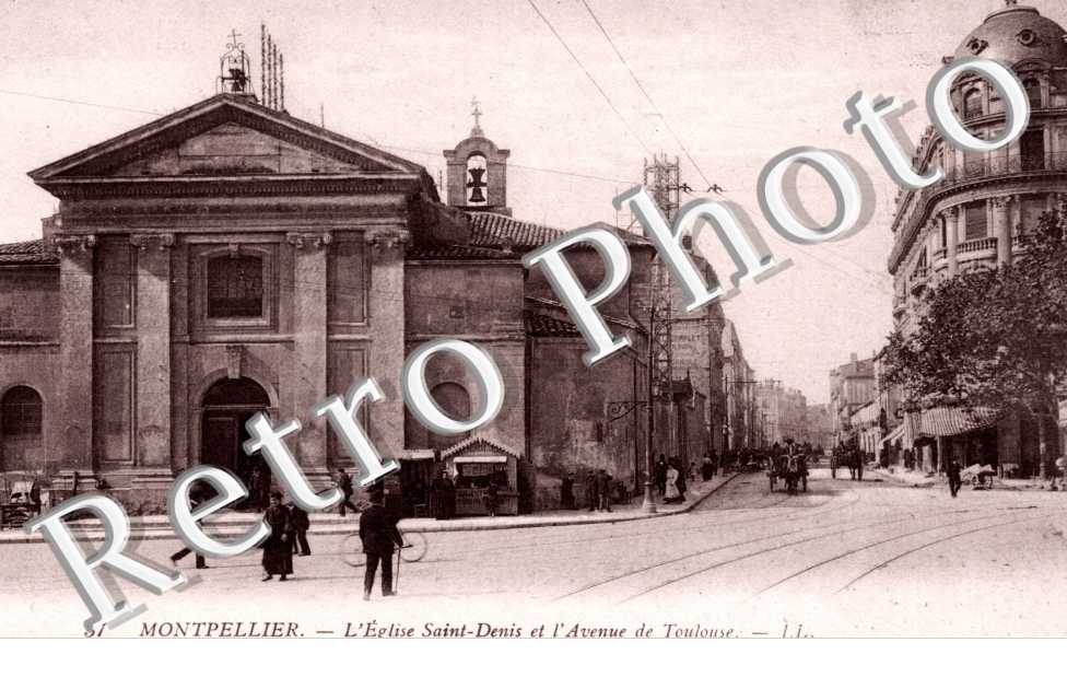 l'Eglise Saint Denis et l'Avenue de Toulouse