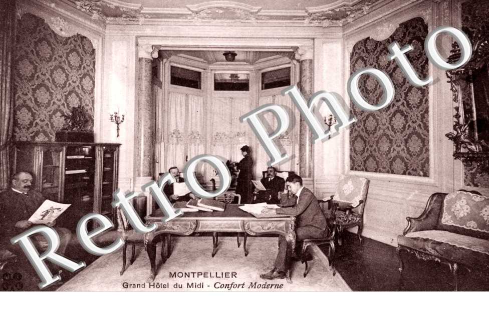 Grand hotel du midi - confort moderne - paul Henri proprietaire - salon de lecture