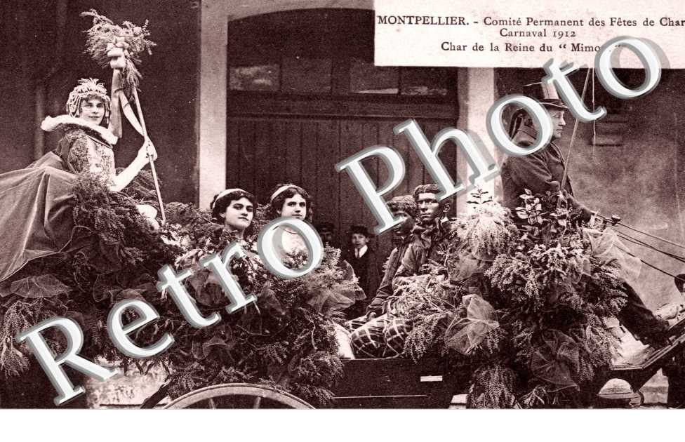 Char de la reine du Mimosa  Carnaval 1912