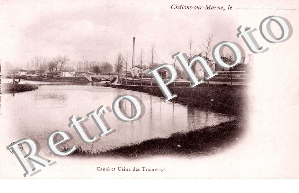 Canal et usine des tramways