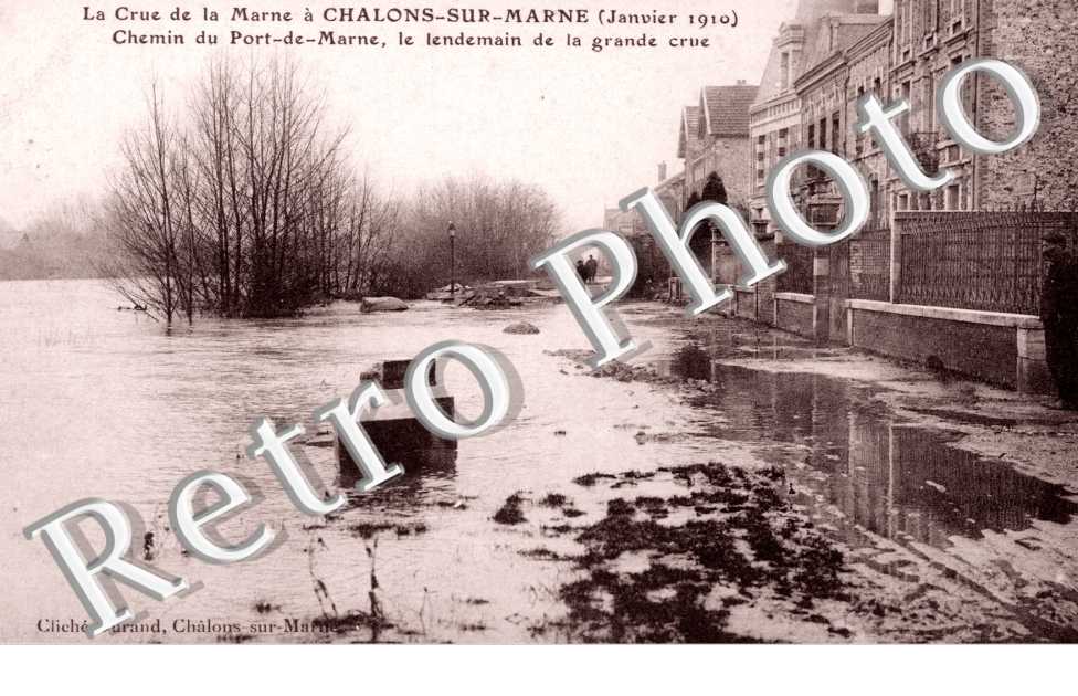 la Crue de la Marne Chemin du port de marne