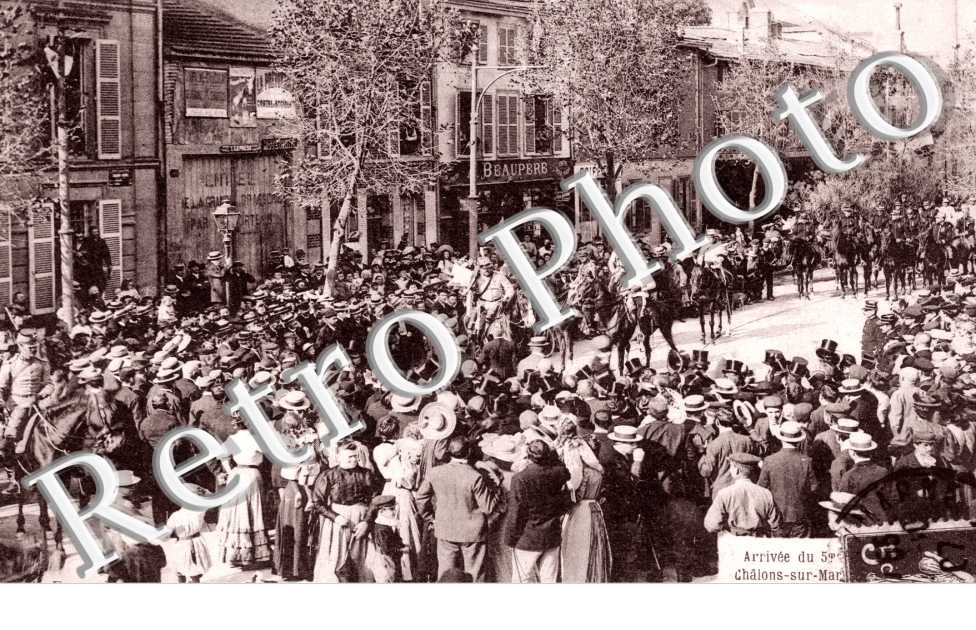 arrivee du 5eme Regiment