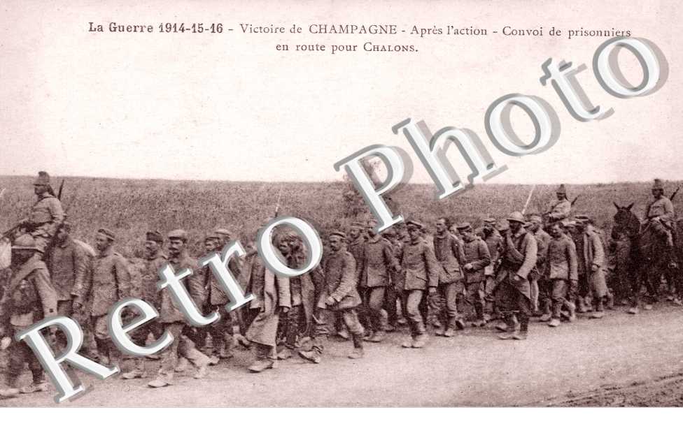 Victoire de Champagne - Convoi de prisonniers
