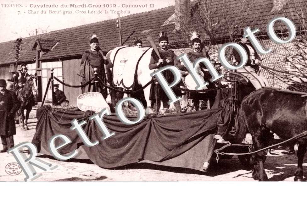 Cavalcade du Mardi Gras 1912, Char du Boeuf gras