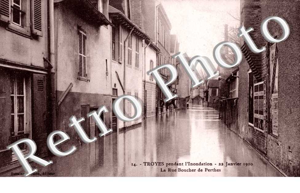 la Rue Boucher de Perthes Pendant l'Inondation du 22 janvier 1910