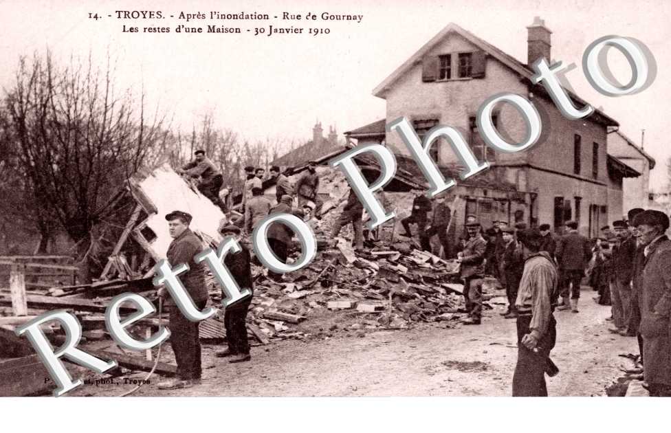 Rue de Gournay, les Restes d'une Maison, 30 janvier 1910