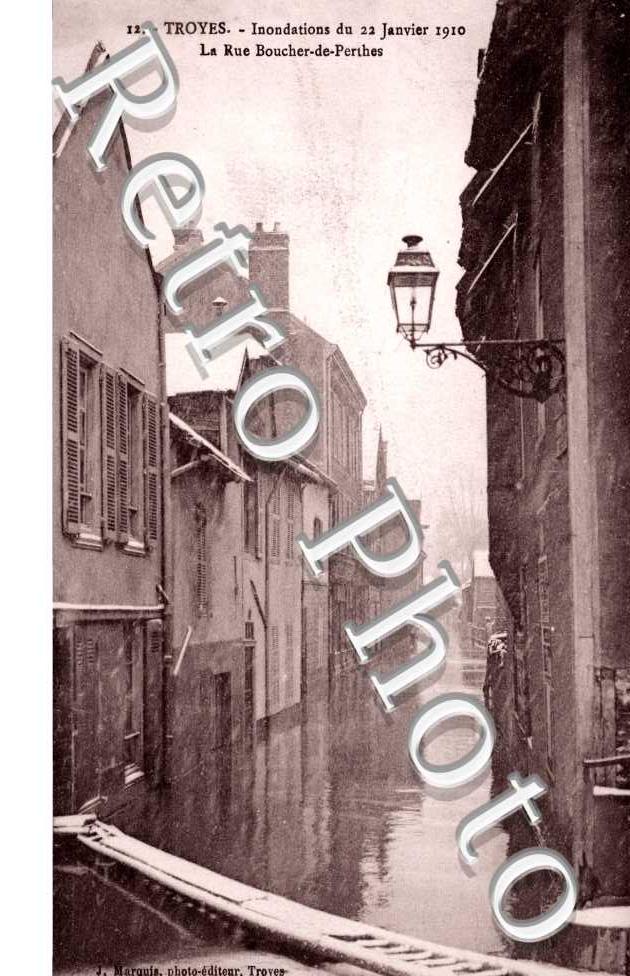 la Rue Boucher-de-Perthes Inondations du 22 janvier 1910