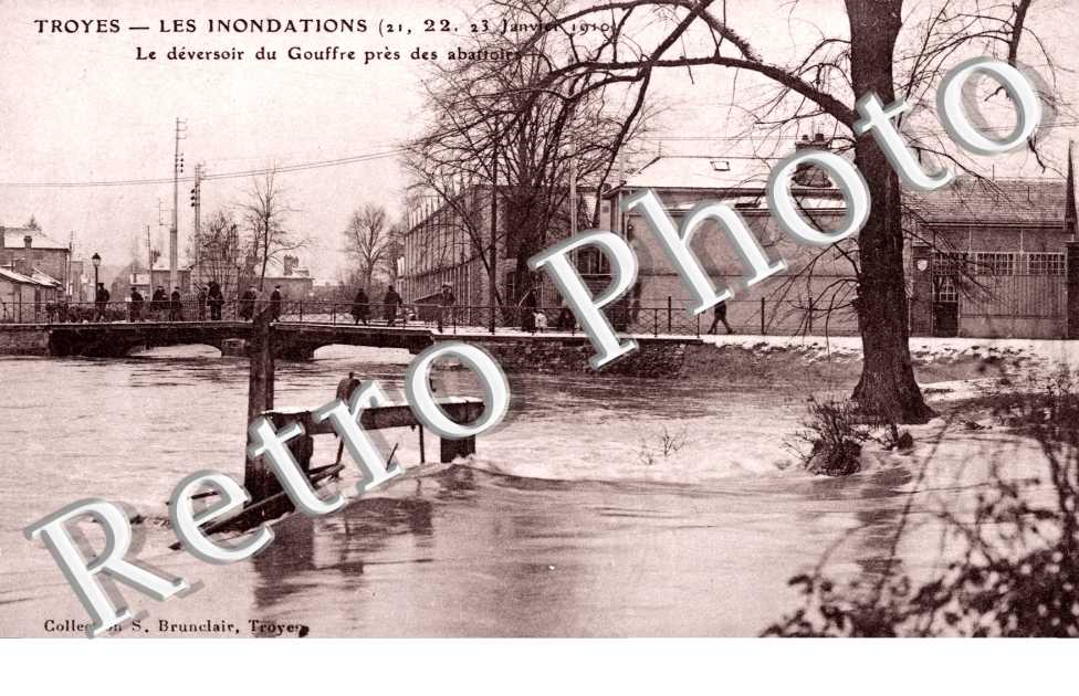 Inondations, 1910, le deversoir du Gouffre