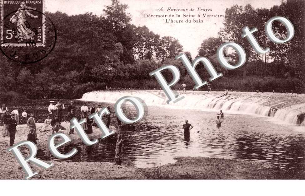 Deversoir de la Seine a Verrieres, l&#039;Heure du Bain