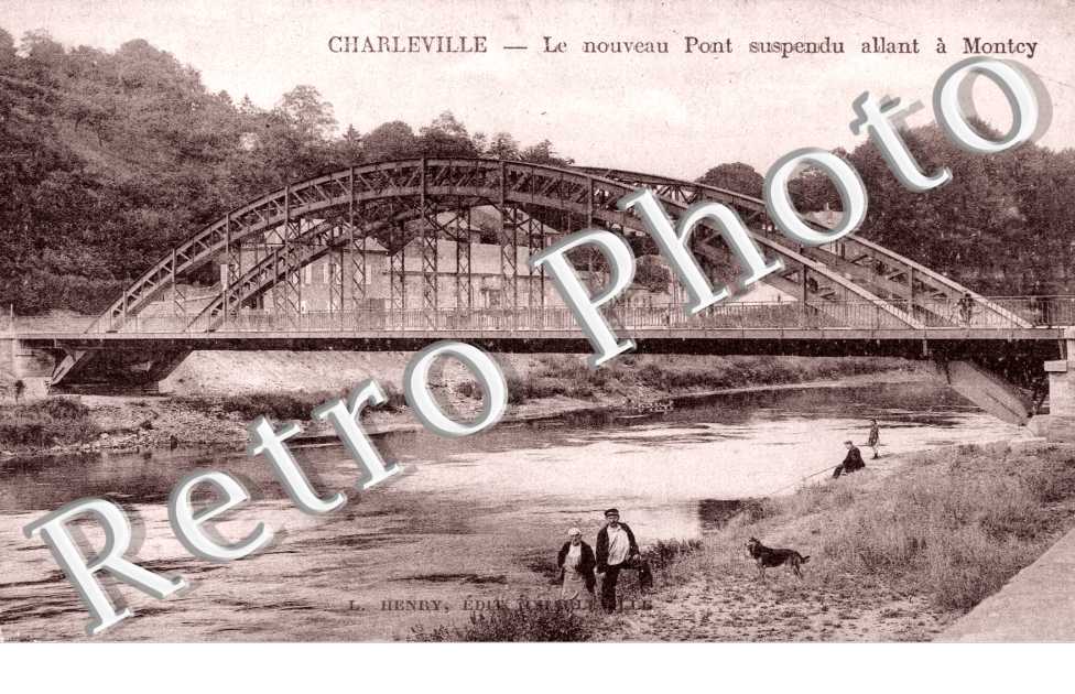 Nouveau Pont suspendu allant a Montey