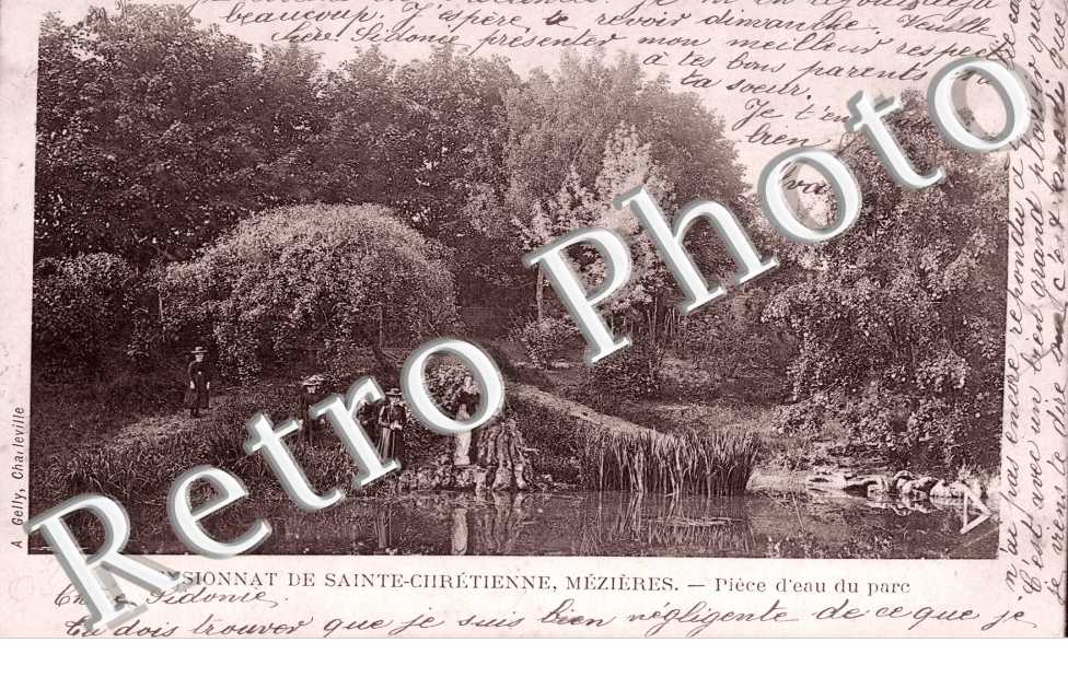Pensionnat de Sainte Chretienne Mezieres, Piece d'eau du Parc