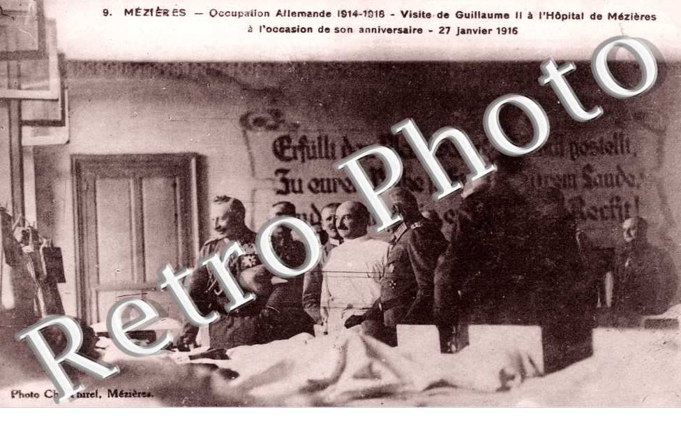Visite de Guillaume II a l'Hopital, 27 janvier 1916