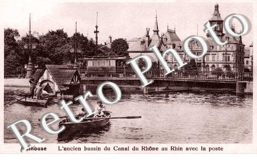 l'ancien canal du Rhone au Rhin avec la Poste