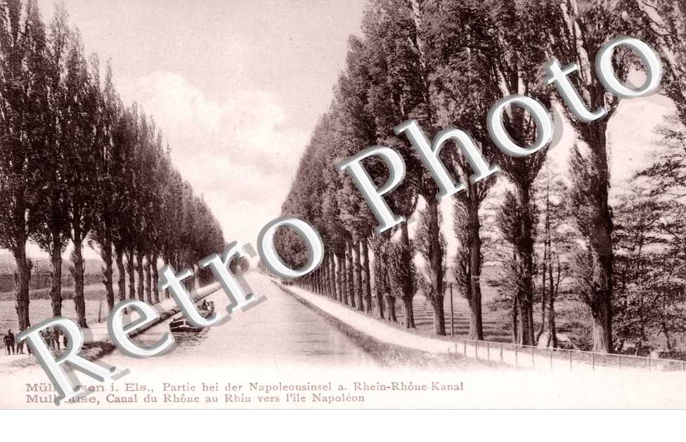 Canal du Rhone au Rhin vers l'ile Napoléon