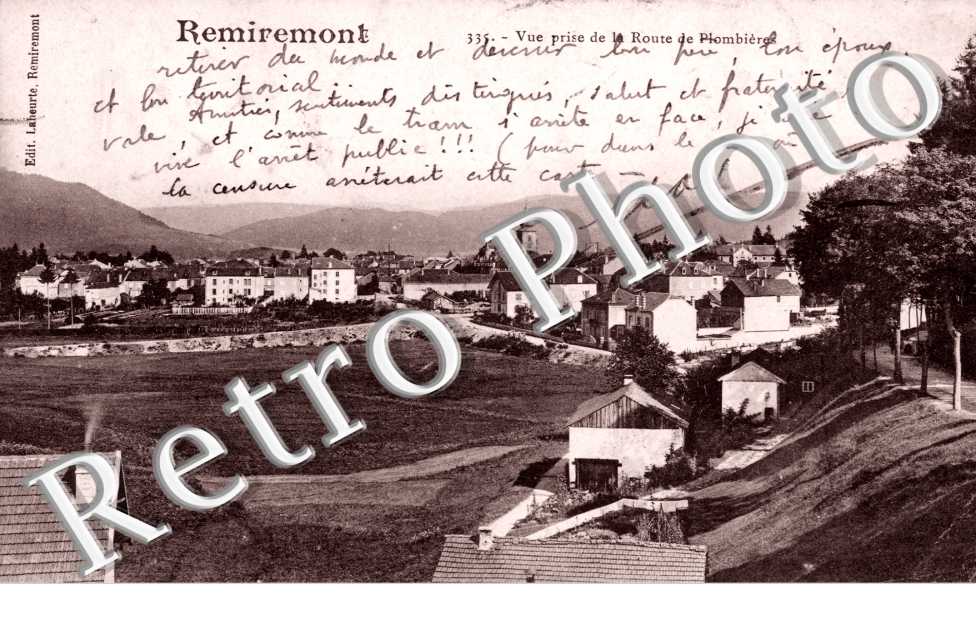 Vue prise de la Route de Plombieres